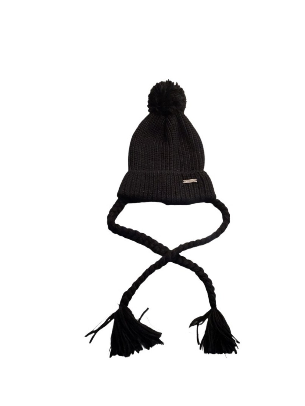 Killstar Black Mindblender Knit Bobble Hat Pom-Pom Slouchy Beanie Cap